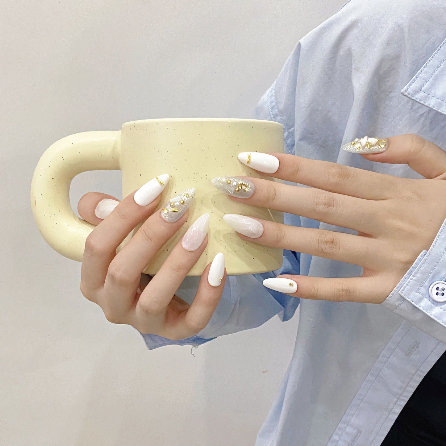 Pearl Frost Elegance – Icy Glow, Timeless Charm