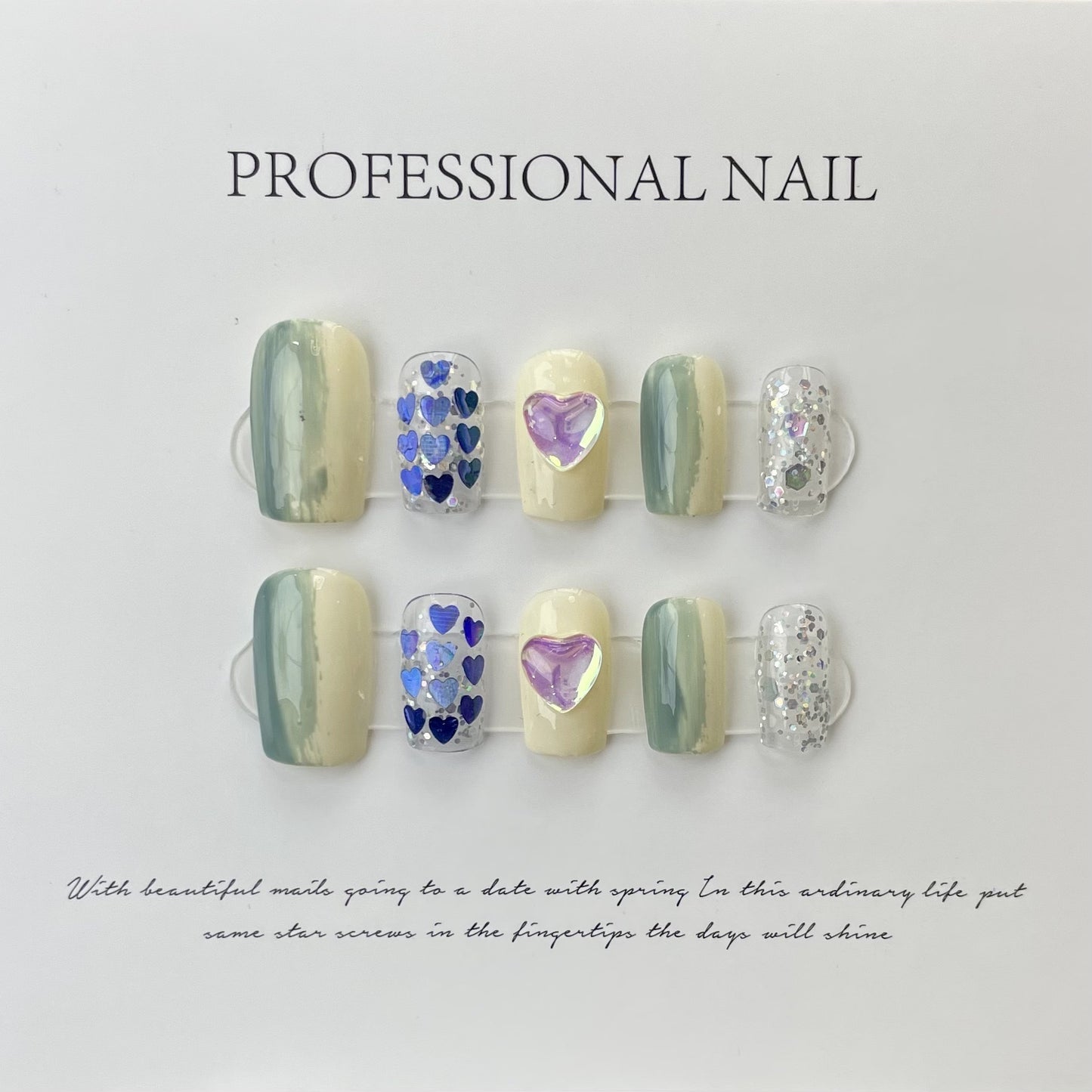 Honeydew Hearts – Fresh Minty Charm with Sweetheart Accents