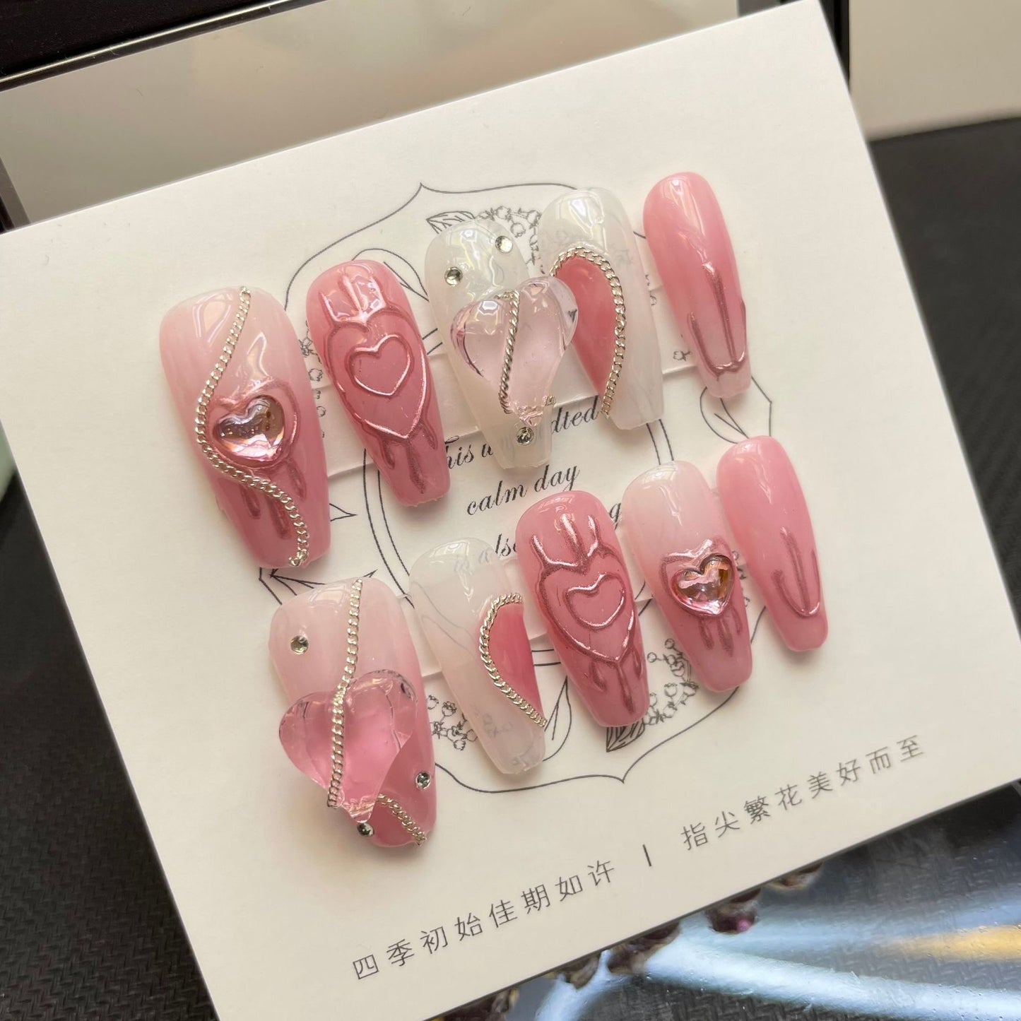 Love in Bloom Pink Heart Delight – Sweet, Romantic, and Playful