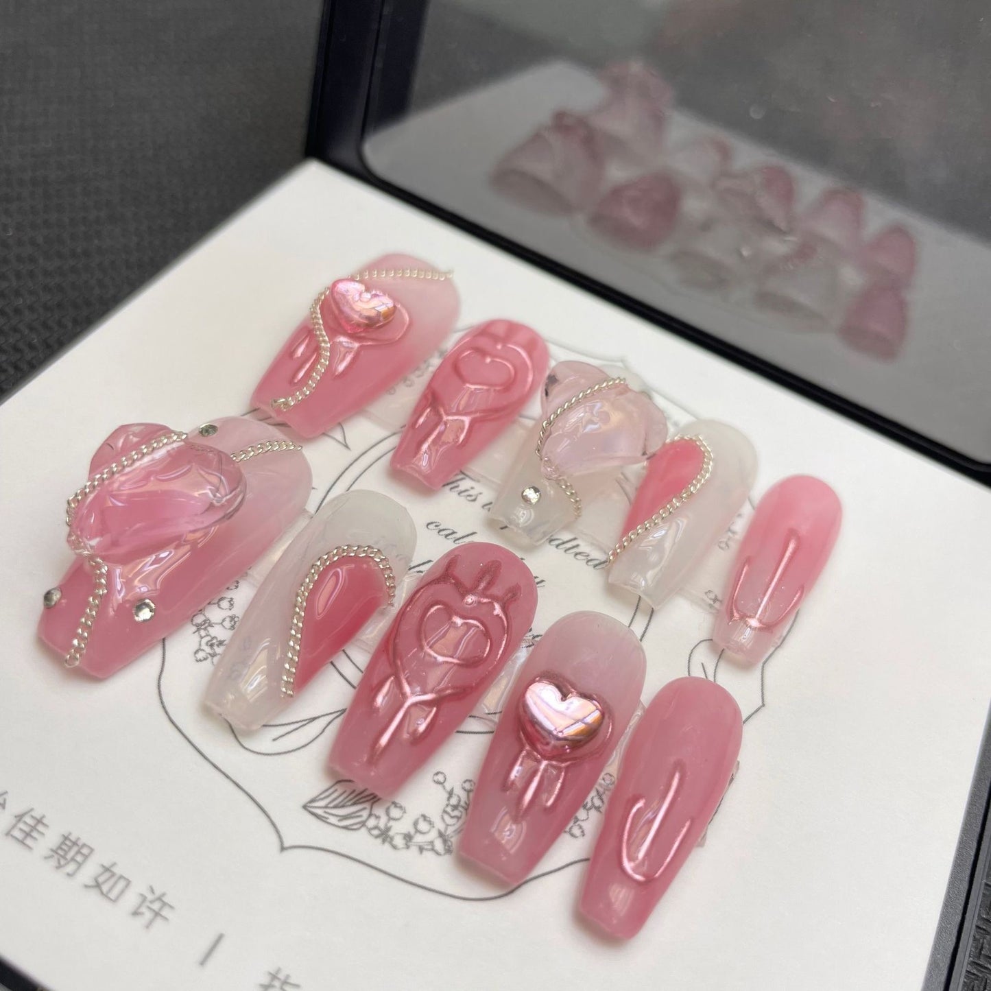 Love in Bloom Pink Heart Delight – Sweet, Romantic, and Playful