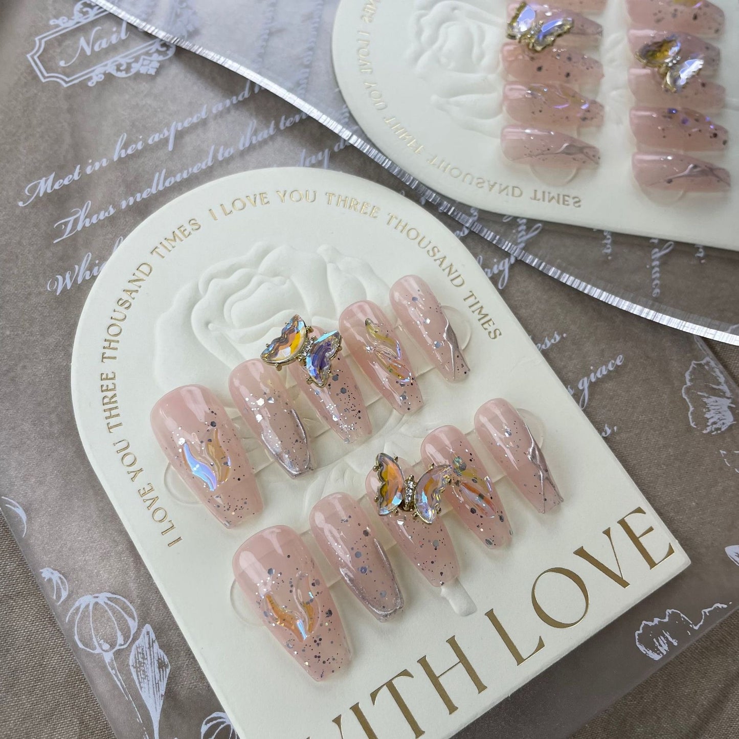 Blushing Butterfly Bliss – Soft Pink Grace with Whimsical Wings