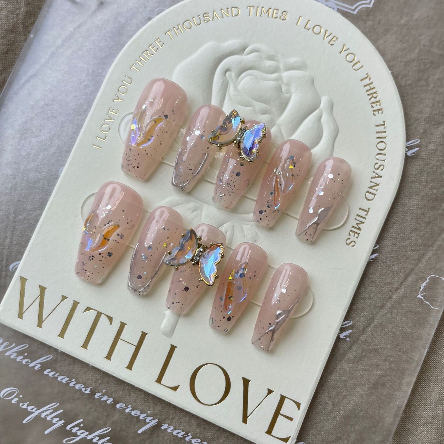 Blushing Butterfly Bliss – Soft Pink Grace with Whimsical Wings