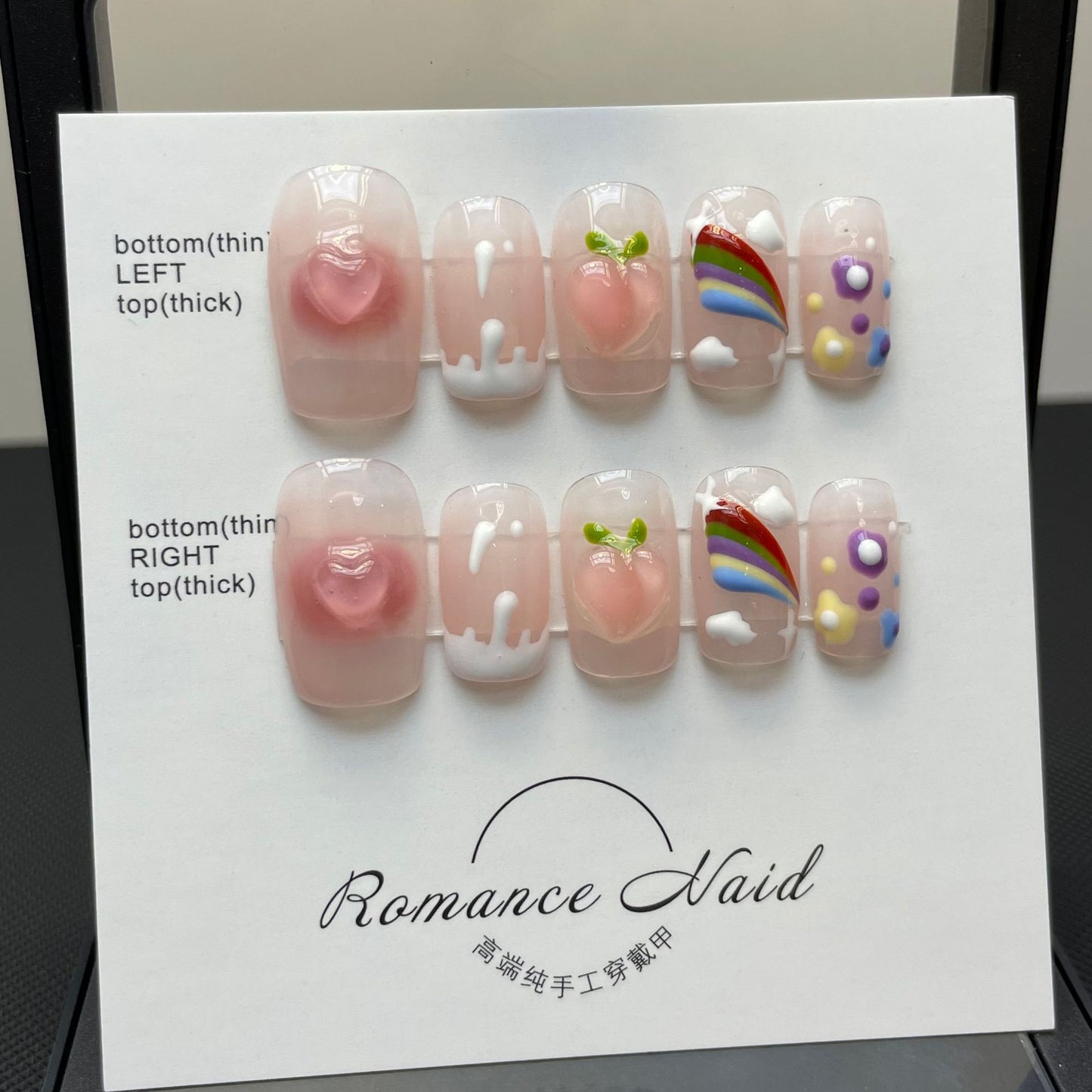 Rainbow Cream Hearts – Soft and Bright with Colorful Charm