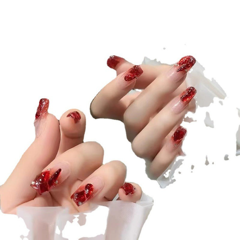 Crimson Gem Luxe – Ruby Radiance with Chic Glamour
