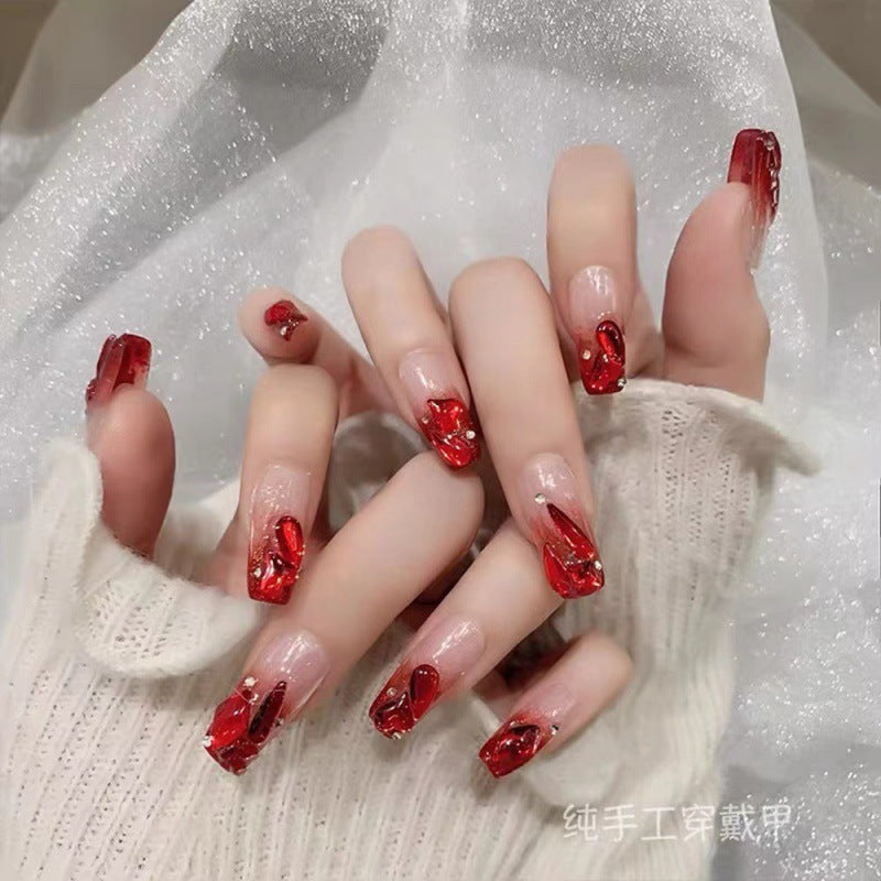 Crimson Gem Luxe – Ruby Radiance with Chic Glamour