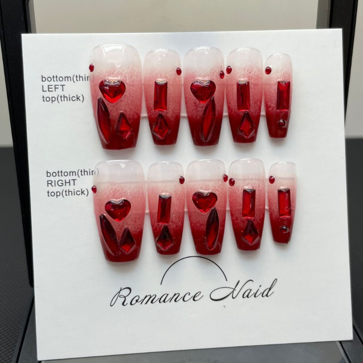 Crimson Gem Luxe – Ruby Radiance with Chic Glamour
