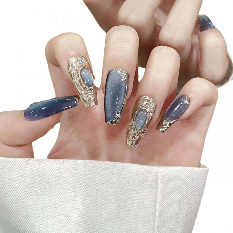 Blue Lumina Cat-Eye Glow – Radiant Mystique, Captivating Allure