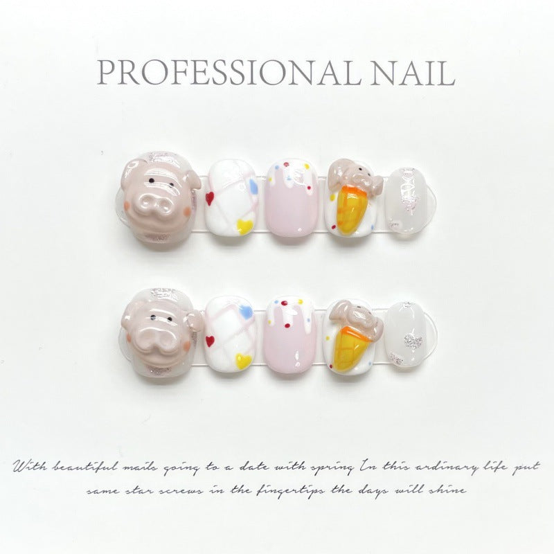 Blissful Piglet Hearts – Whimsical Charm for Joyful Smiles