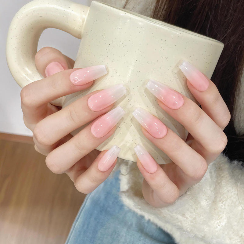Petal Glow Ombre – Soft Radiance in Mellow Pink