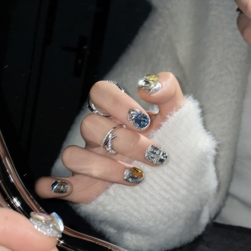 Aqua Radiance – Crystal Clear Nails with Glorious Sparkle