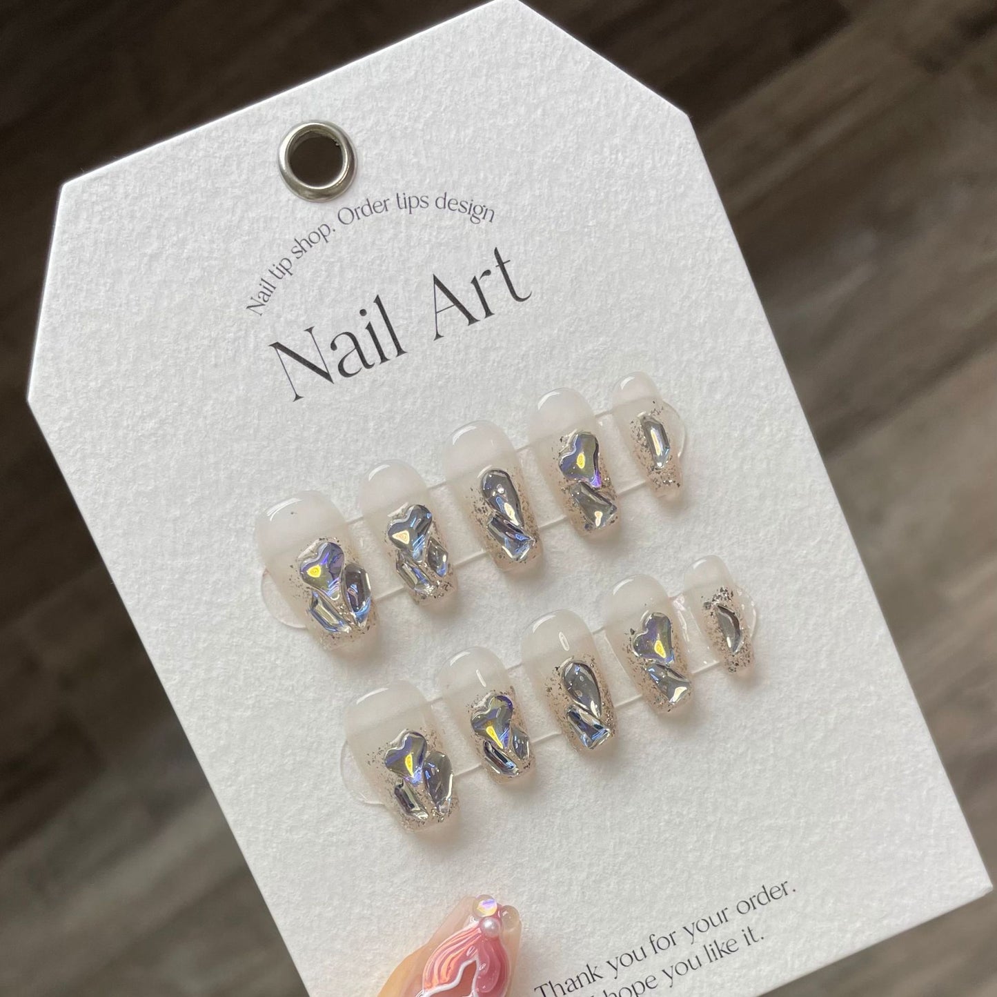 Crystal Gleam – Dazzling Silver Radiance with Sparkling Charm