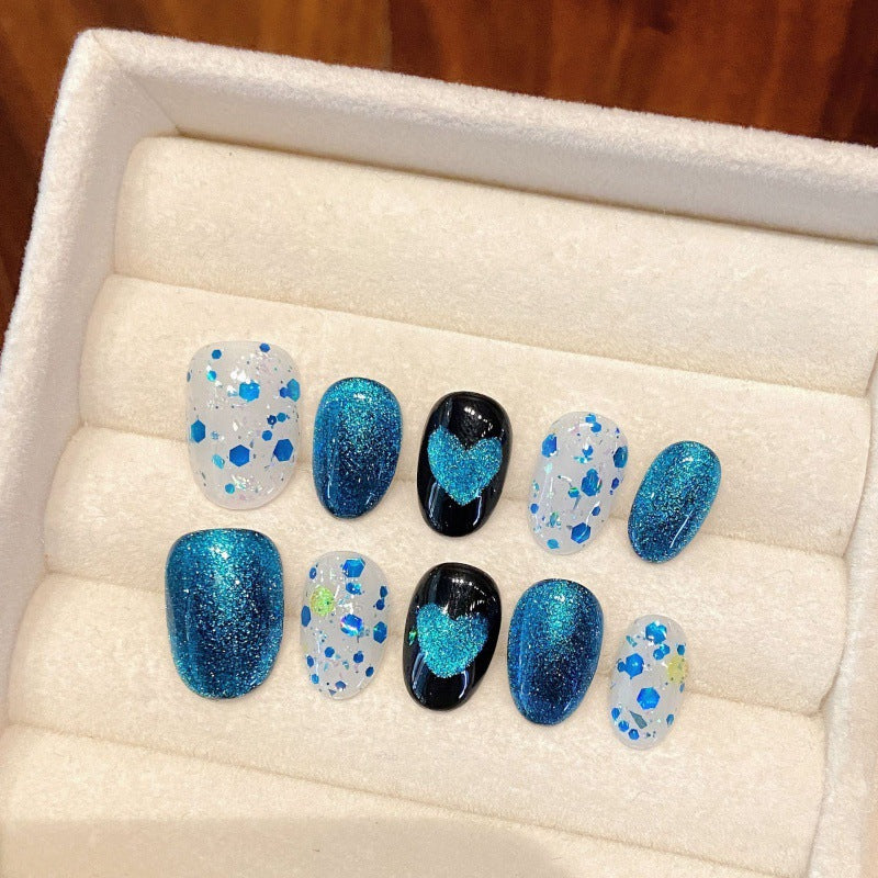 Lagoon Glow Whimsy – Dreamy Aqua Sparkle with Sweetheart Charm