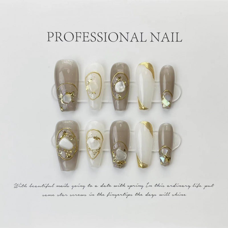 Golden Pearl Radiance – Lustrous Mother of Pearl with Elegant Gold Accents