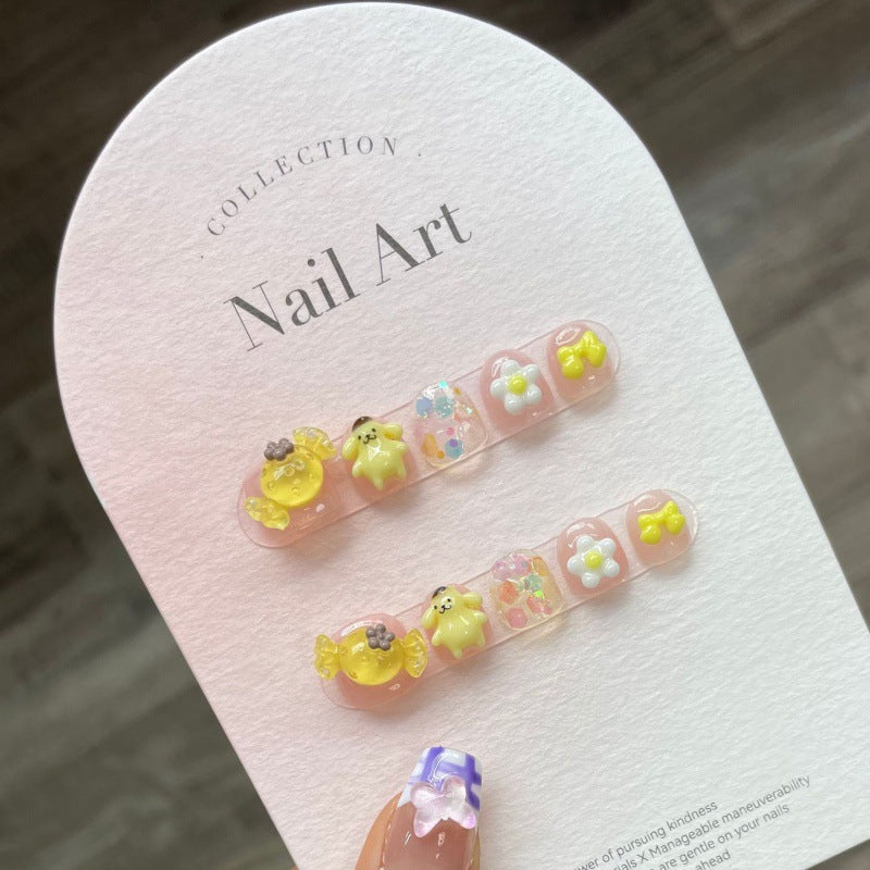 Bear Blossom Joy – Sweet Dainty Design with Happy Appliqués