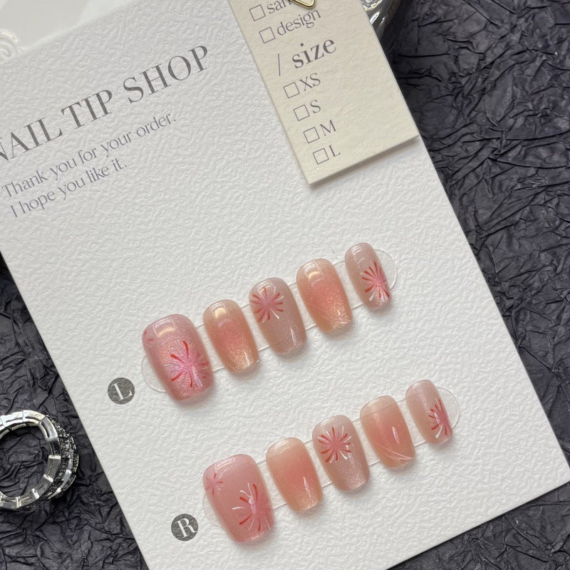Short Pink with Fireworks Design – Fun, Festive, and Bright