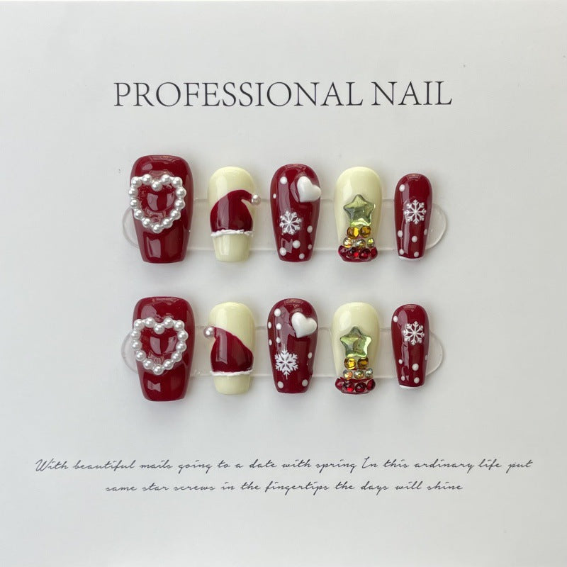 Yuletide Symphony – Red and White Elegance with Festive Charm