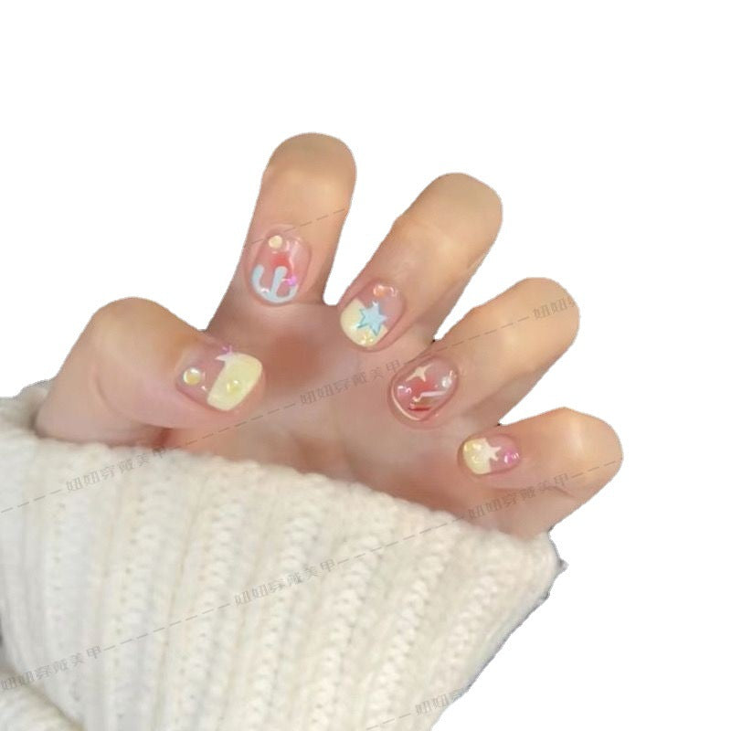 Skyful Bliss – Bright Sky Blue with a Playful Manicure Finish