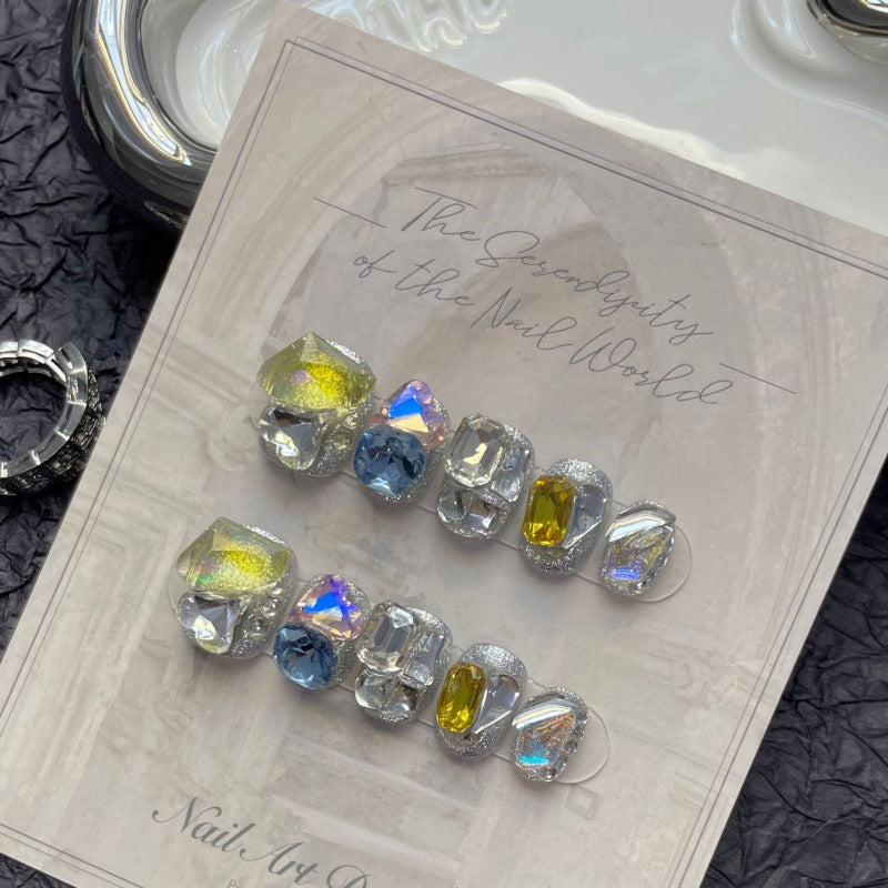 Aqua Radiance – Crystal Clear Nails with Glorious Sparkle
