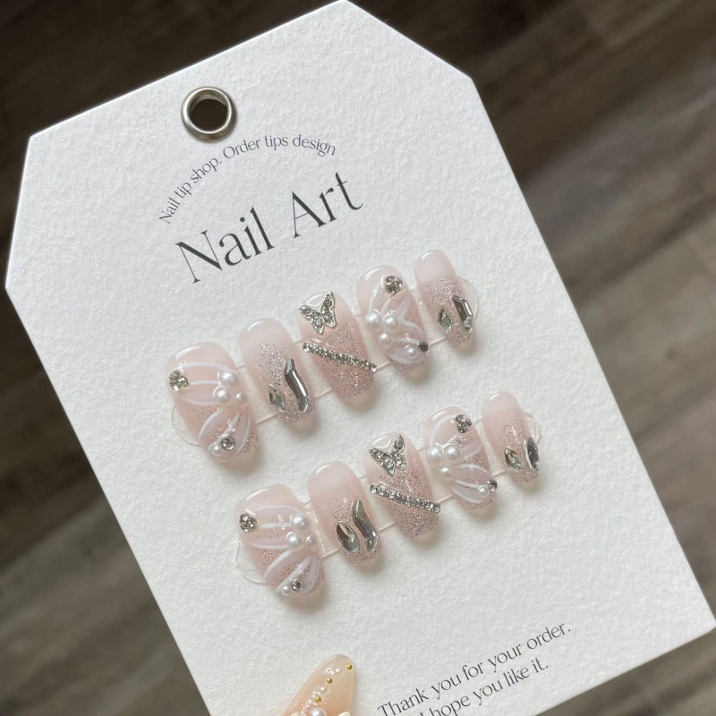 Rosy Pearl Glow with Delicate Shimmer Charm