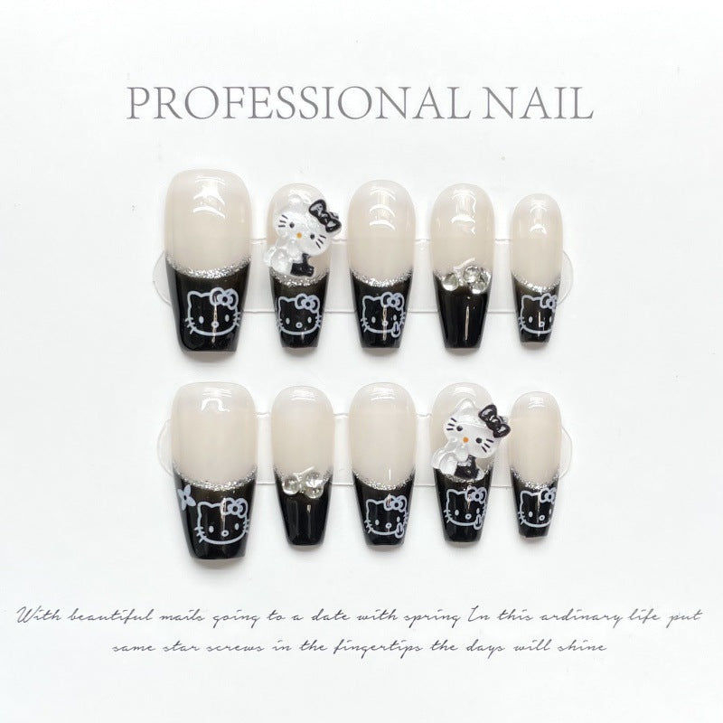 Chic Monochrome Whiskers with Modern Feline Flair