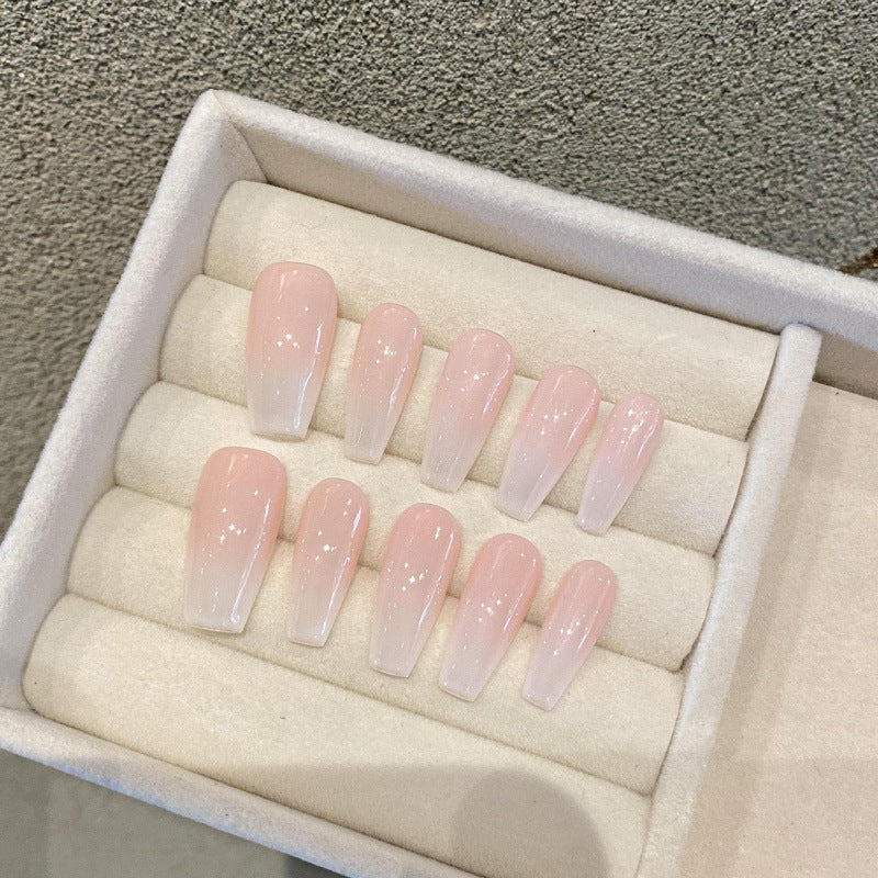 Petal Glow Ombre – Soft Radiance in Mellow Pink
