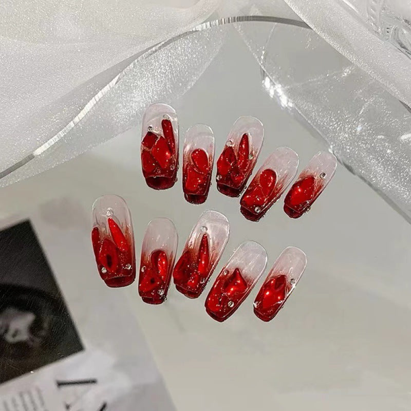 Crimson Gem Luxe – Ruby Radiance with Chic Glamour