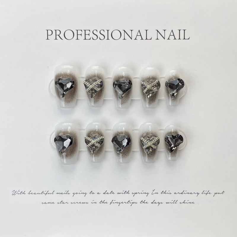 Celestial Heart Gems – Tranquil Sparkle with Midnight Glow