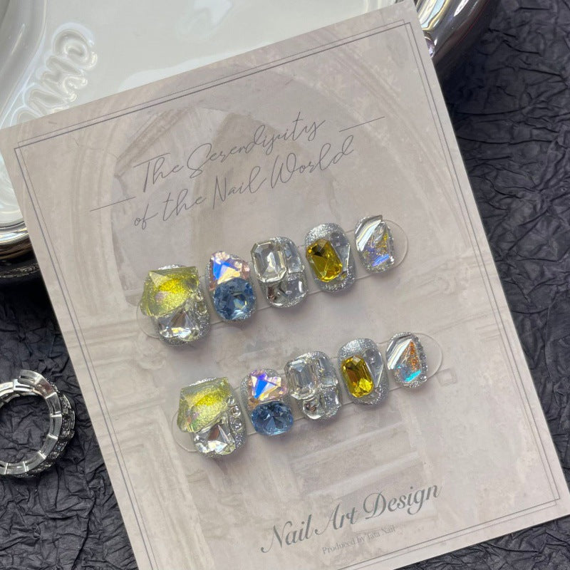 Aqua Radiance – Crystal Clear Nails with Glorious Sparkle