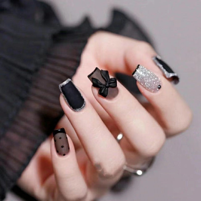 Charcoal Elegance – Sleek Lacquer with Bold, Modern Flair