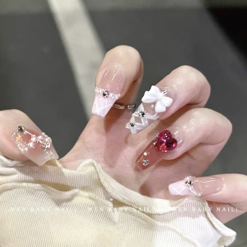 Long Cream and Peach with Daring Design – Bold Elegance, Subtle Sophistication