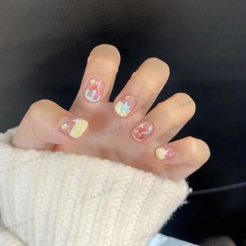 Skyful Bliss – Bright Sky Blue with a Playful Manicure Finish
