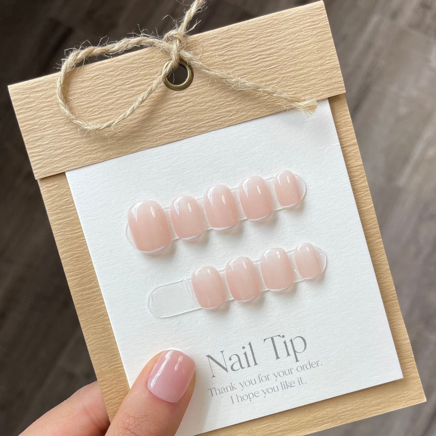 Blush Whisper French with Soft Pink Elegance