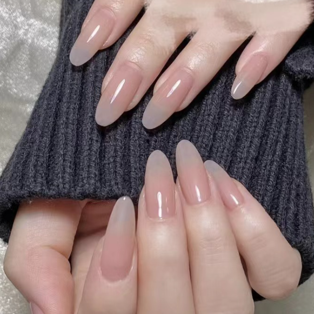 Plain Peach Long Nails – Soft, Elegant, and Timeless