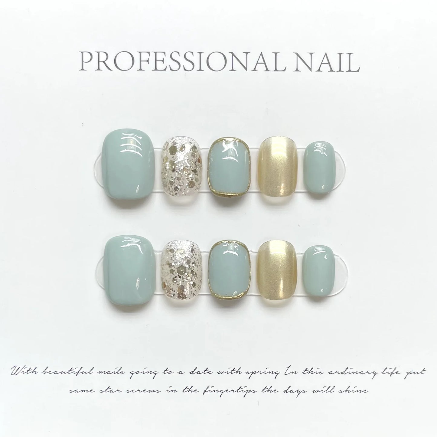 Champagne Sky Glow – Soft Azure Meets Golden Elegance