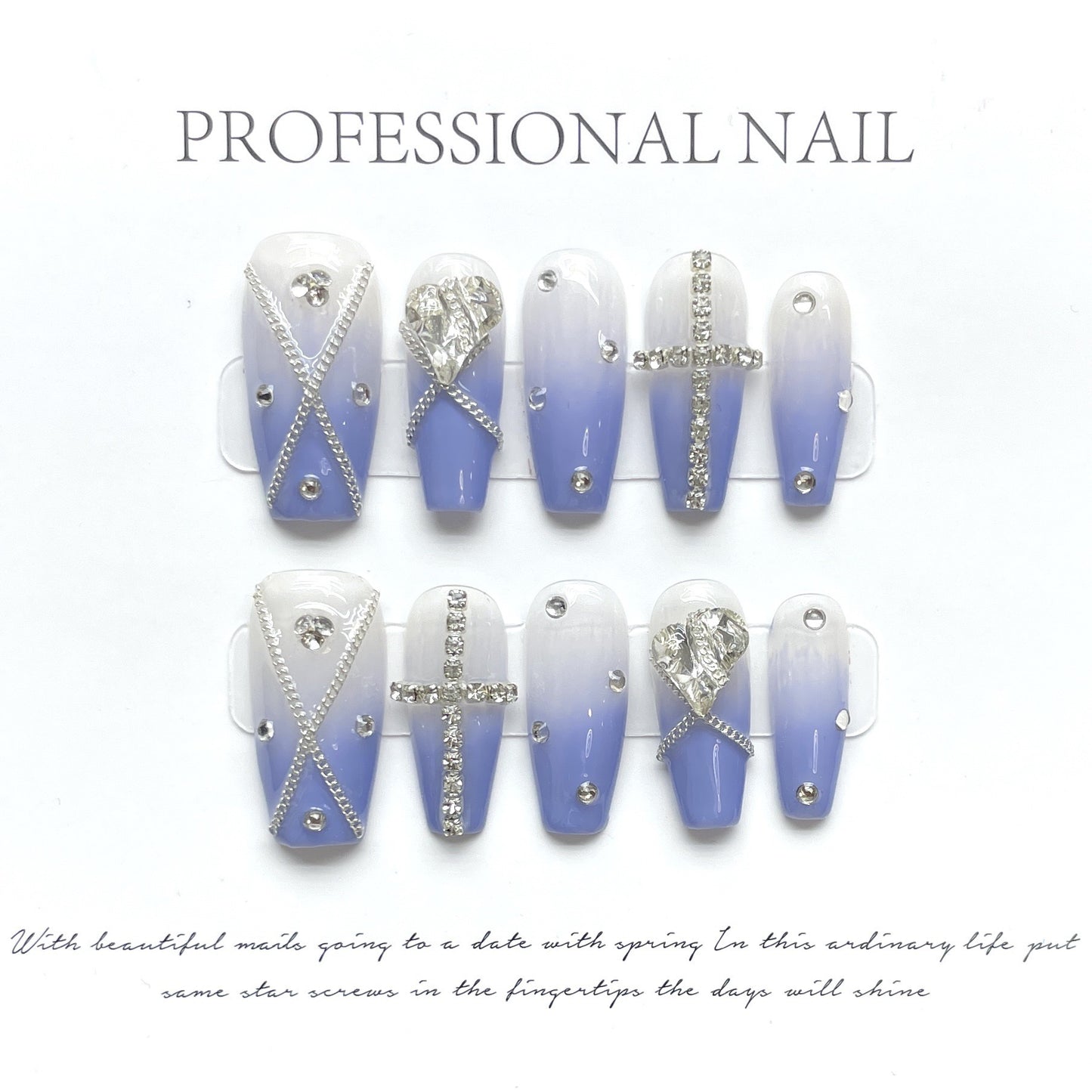 Azure & Argent Cross – Bold Contrast with Timeless Sophistication