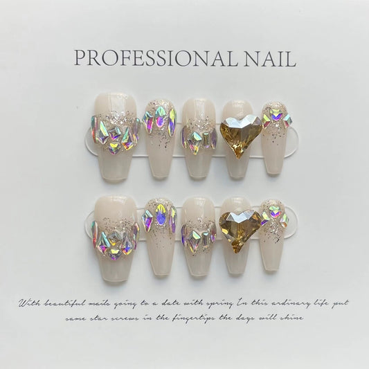 Diamond Dust & Golden Love – Glamorous, Sparkling, and Timeless