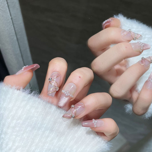 Enchanted Pearl Blossom – A Touch of Timeless Spring Elegance