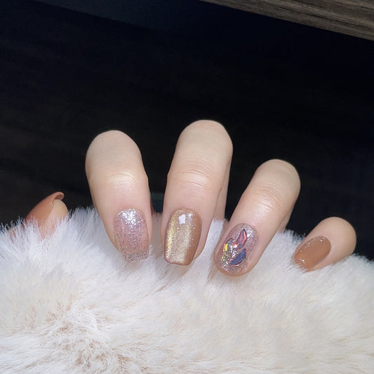 Spring Radiance Bloom – Metallic Elegance in Full Blossom