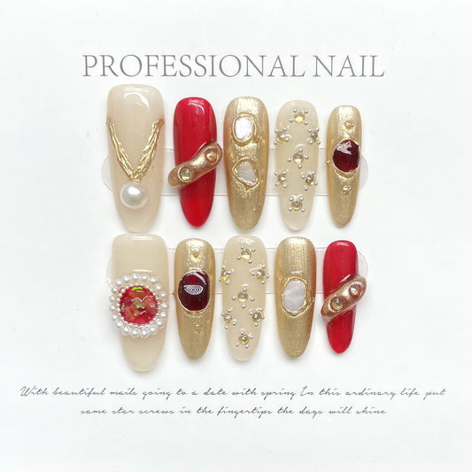 Golden Rouge Elegance – Sophisticated, Radiant, and Regal