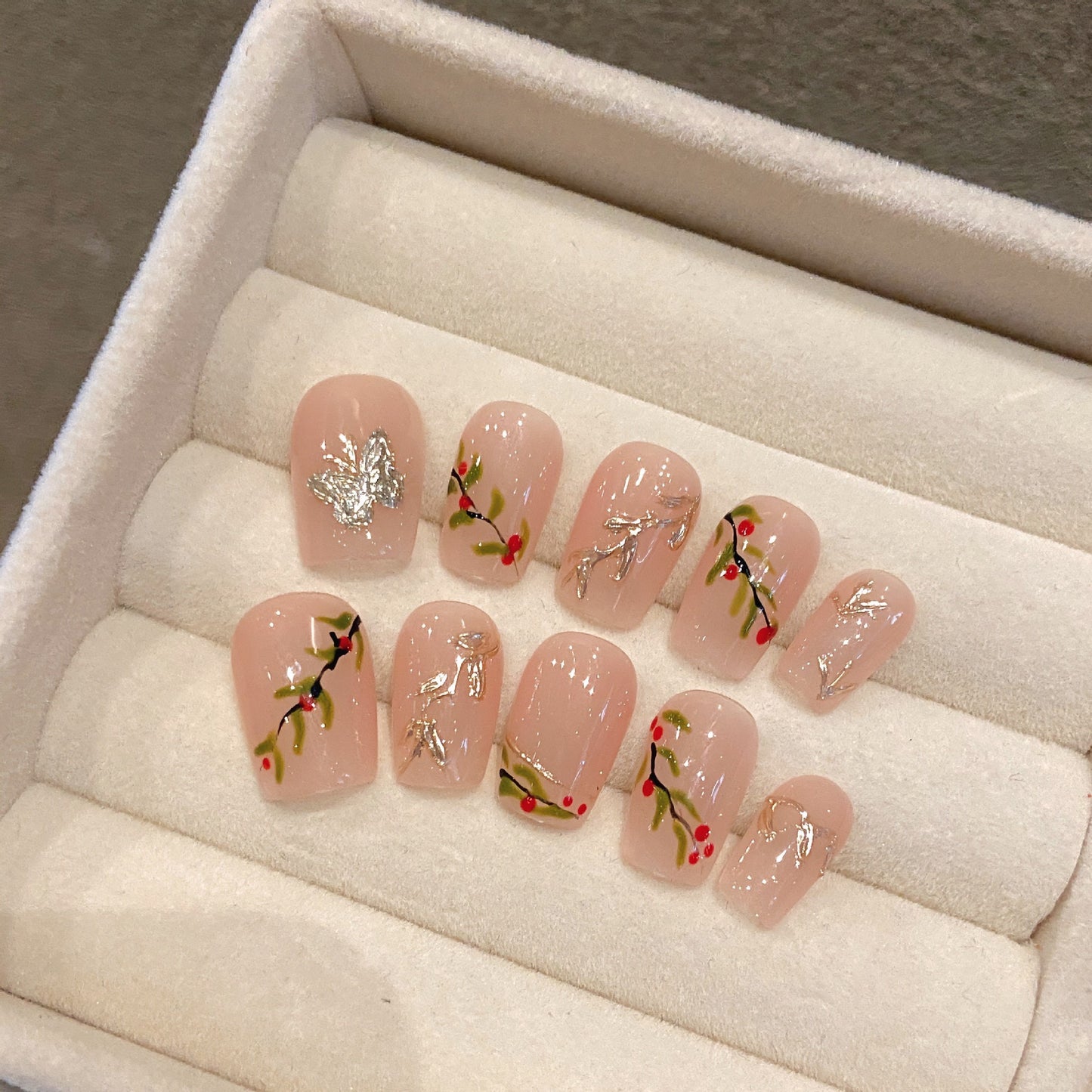 Blossoming Cherry Delight – Vibrant Petals with Glossy Radiance
