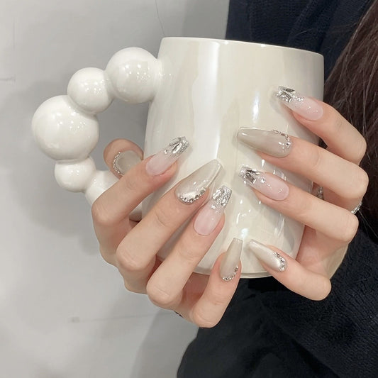 Sparkling Silver Mirage with Playful Radiance