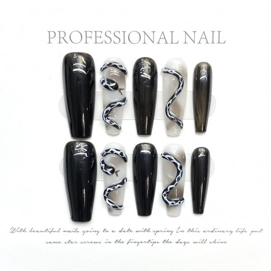 Sleek Serpent Glam – Glossy Reptile Texture with Hypnotic Allure