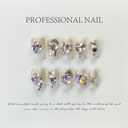 Radiant Silver & Gold Diamante Gems – A Touch of Luxe with Sparkling Accents