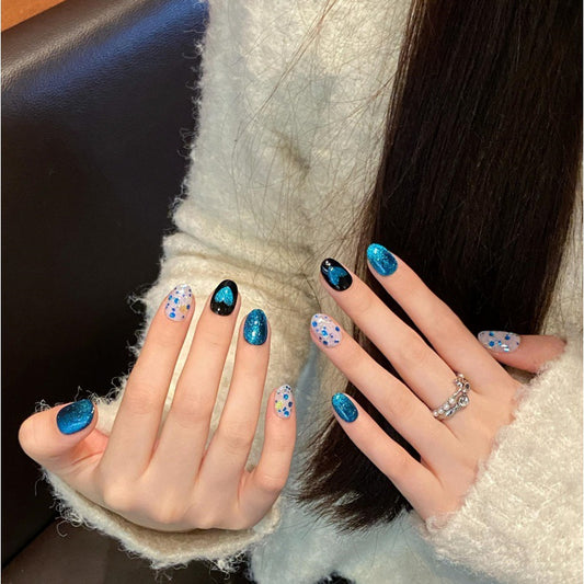Lagoon Glow Whimsy – Dreamy Aqua Sparkle with Sweetheart Charm