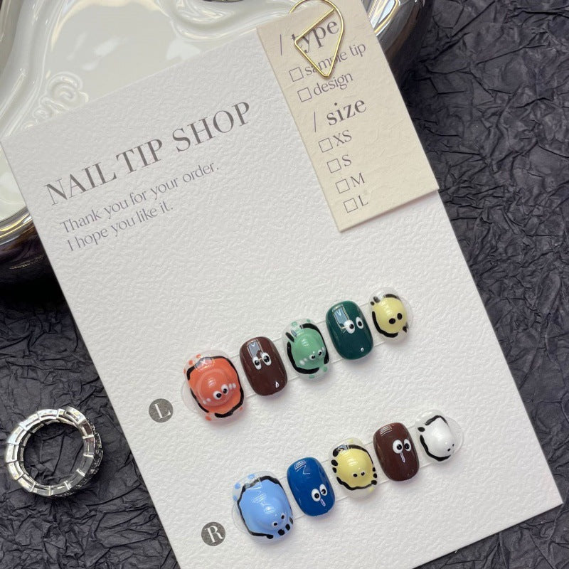 Short Cartoon Nails – Fun, Playful, and Whimsical