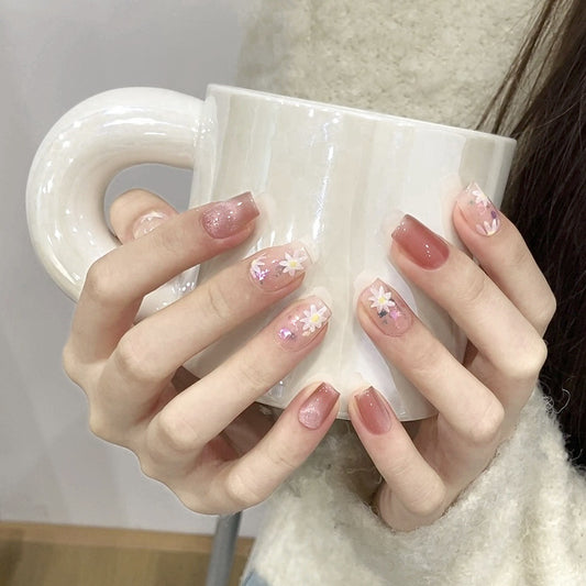 Petal Veil – Soft Gradient Glow with Whispering Blooms