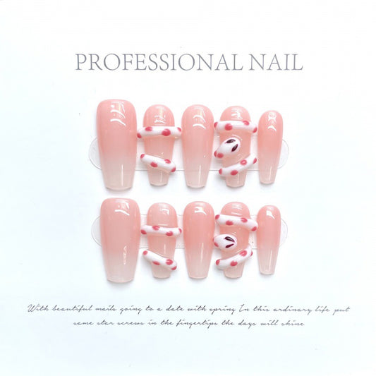 Rosy Serpent – Graceful Allure in Blush Elegance