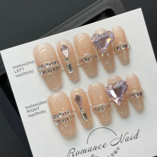 Radiant Diamond Glow – Shimmering Light Gems with Elegant Flair