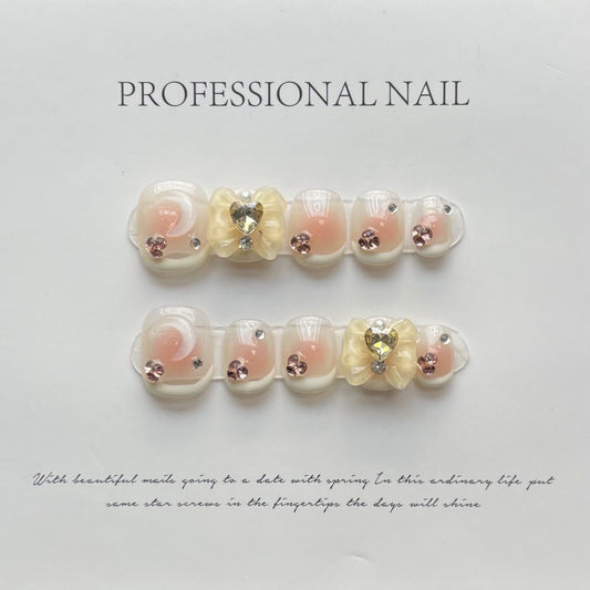 Timeless Pink & White Elegance – Diamantes and Bows Chic Design