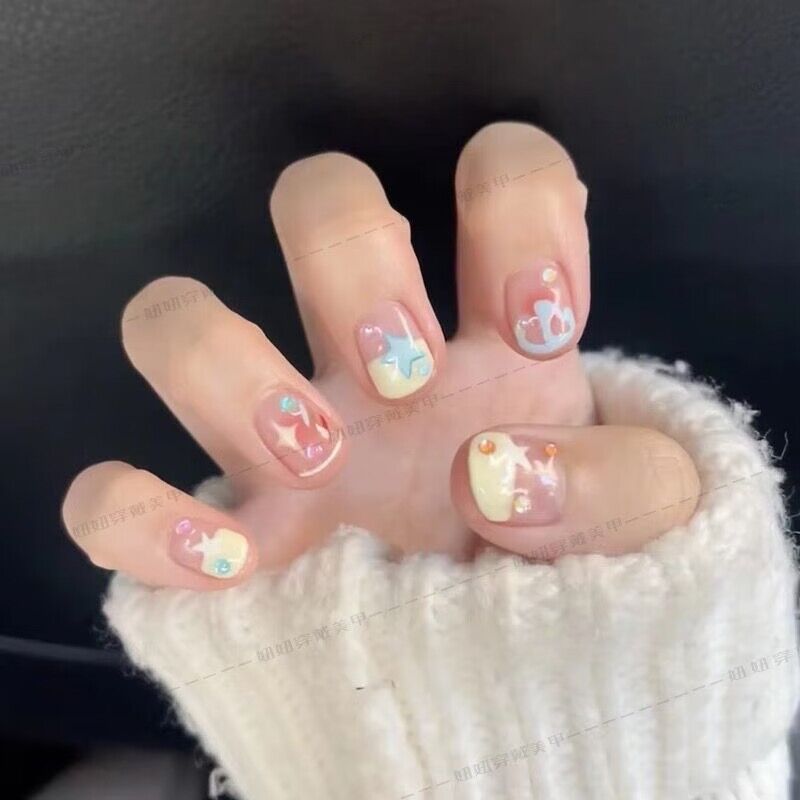 Skyful Bliss – Bright Sky Blue with a Playful Manicure Finish